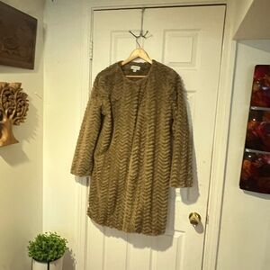 Brown Faux Fur Coat